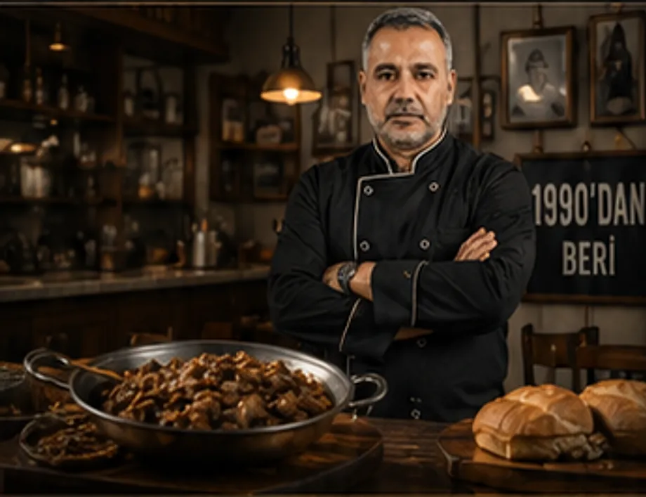 Celal Usta restoranının iç mekânından bir kare